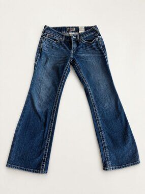 Ariat R.E.A.L. Mid Rise Boot Cut Jeans | Women's Size 29S | Medium Wash Western